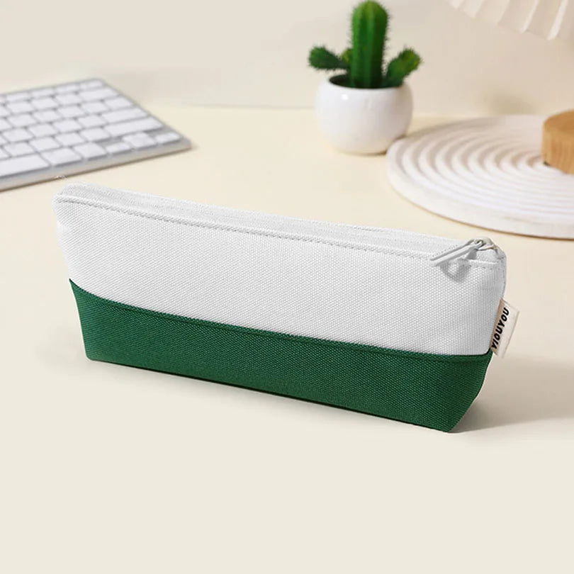 Cyflymder  Simple Pencil Case School Supplies Pencil Pouch Stitching Color Pen Case Back To School Estuche Escolar Stationery Pencil Cases