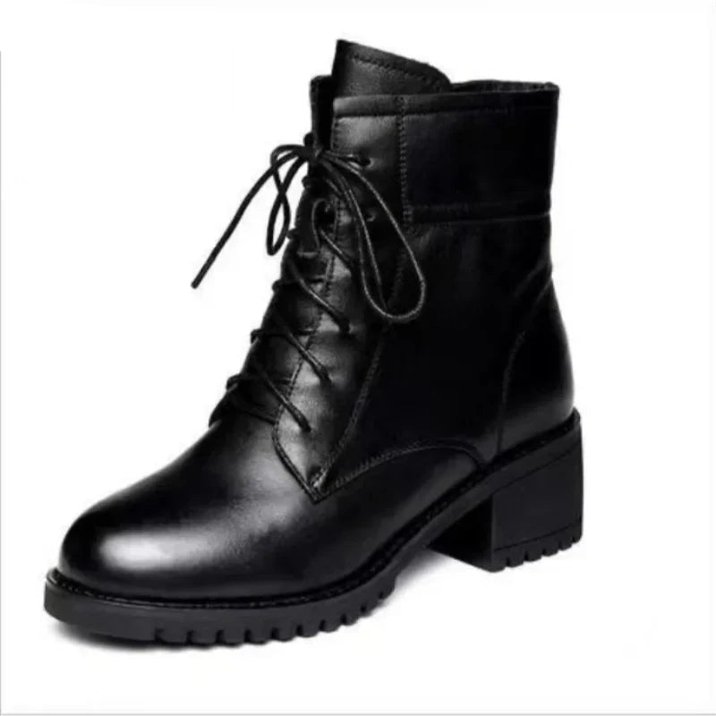 Cyflymder High Quality Ladies Shoes Side Zipper Women's Boots Fashion Cross-tied Modern Boots Women Hot Sale Plus Size Ankle Boots