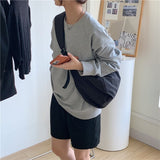 Cyflymder 2023 New Fashion Summer Large Capacity Casual Nylon Women Shoulder Bag Korean Style Hobos Bag Youth Crossbody Shoulder Bag