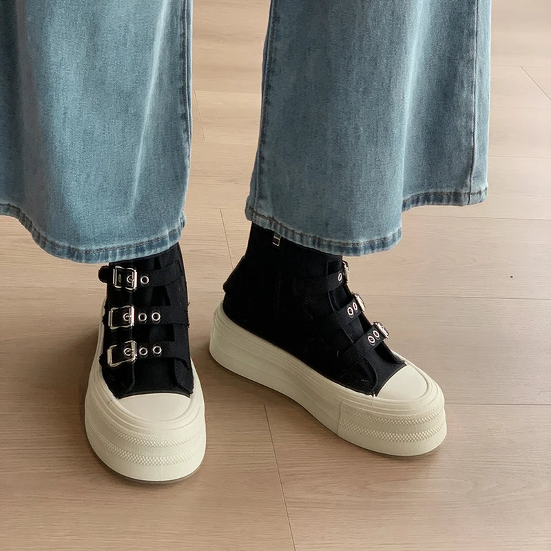 Cyflymder  Winter New Round Toe Thick Sole Casual Short Boots for Women Fashionable Hot Selling Sexy Anti Slip Sports Walking Boots