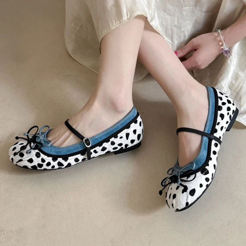 Cyflymder Bow Women Mary Jane Shoes Flats Designer Shoes Shallow Summer Fashion Loafers Shoes New Walking Comfort Soft Woman Zapatos