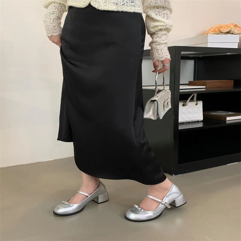 Cyflymder  Women's Shoes Silver Sandals Ladies Branded Pumps Mary Jane 2025 Casual Heels Round Toe Basketball Platform African Fashion Leat