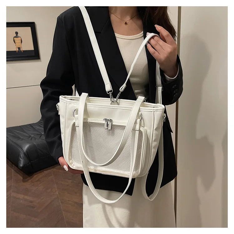 Cyflymder  Korean Y2k Aesthetic Transparent Backpacks Vintage All Match Casual Shoulder Ita Bags Streetwear Women Simple Handbags Crossbody