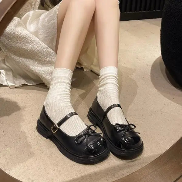 Cyflymder  Shoes Woman 2025 Modis Oxfords British Style Female Footwear All-Match New Cute Leather Preppy Dress Summer Fashion Mary Janes