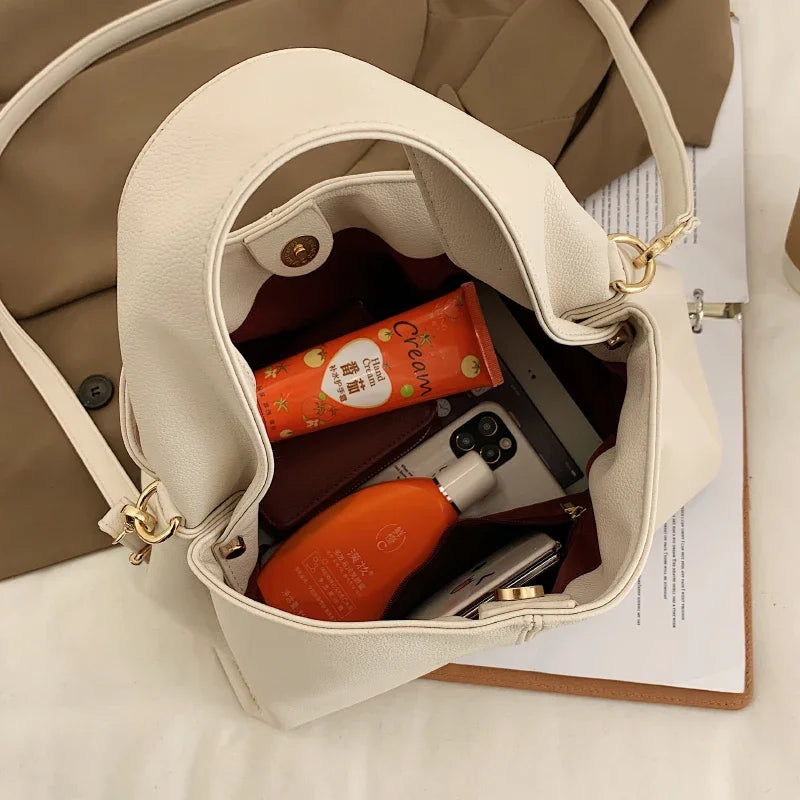 Cyflymder  Women handbag new Brand Trendy Lady Shoulder bags Luxury Totes Soft PU Leather Crossbody Bags bolsas Casual big totes beige