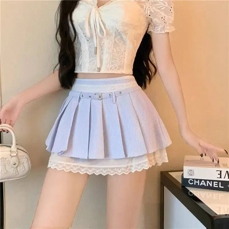 Cyflymder  Casual Y2k Floral Print Slim Mini Dress Women's Summer Rural style Sleeveless A Line Dress Female Vintage 2000s French Elegant