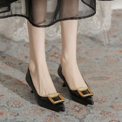 Cyflymder  Beige High Heels Shallow Mouth Branded Pumps Fine Heeled Shoes Sandals Ladies 2025 Slip On Pointed Wedge Lace-Up 12cm Fashion St