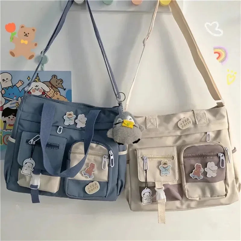 Cyflymder  Nylon Ladies Tote Messenger Bag Oxford Handbag Cross body Bags for Girls Satchels Waterproof Canvas Women Handbags Shoulder Bags