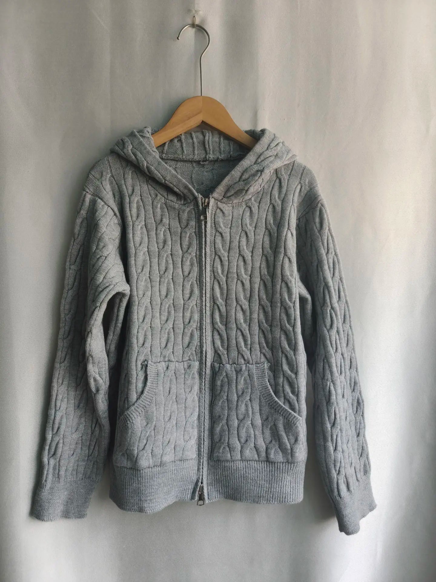 Cyflymder  Fashion Vintage American Solid Knitted American Cardigan Harajuku All Match Punk Jumpers Y2k Aesthetic Spring Autumn Clothes