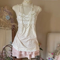 Cyflymder   Sweet Vintage Fresh Floral Pattern Camisole Vest Women Fashion Spring Hot Girl Slim-fitting Sexy Camisole Top