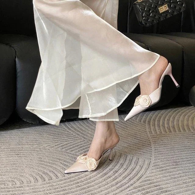 Cyflymder  Elegant High Heeled Shoes Pointed Toe Woman Sandals Summer 2025 Fashion Pumps New Luxury Chaussure