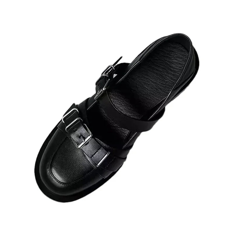 Cyflymder  Chunky  Jane Shoes Mid Heels Desigenr Shallow Sandals 2025 Trend New Spring Dress Shoes Pumps Mujer Zapatos