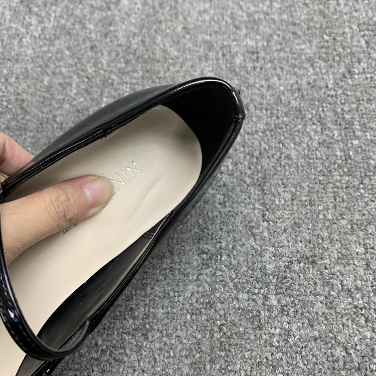 Cyflymder  Korean Shoes Slip-on Clogs Platform Pointed Toe Women's Heels All-Match Shallow Mouth Female Footwear Casual Sneaker