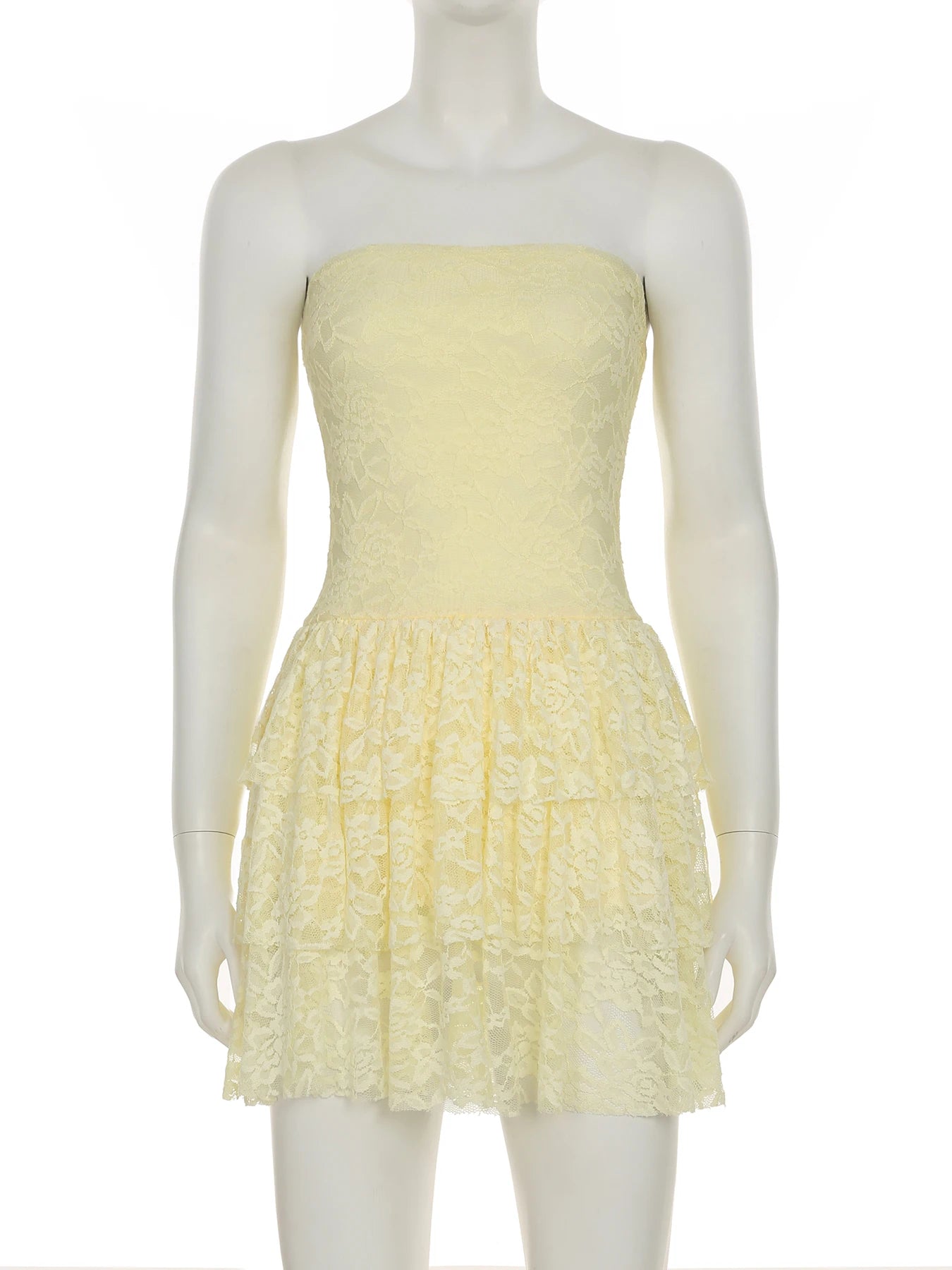 Cyflymder  Holiday Slim Lace A-Line Dress Beach Style Sweet Sexy Slash Neck Sleeveless Mini Dresses For Women 2025 Summer Fashion