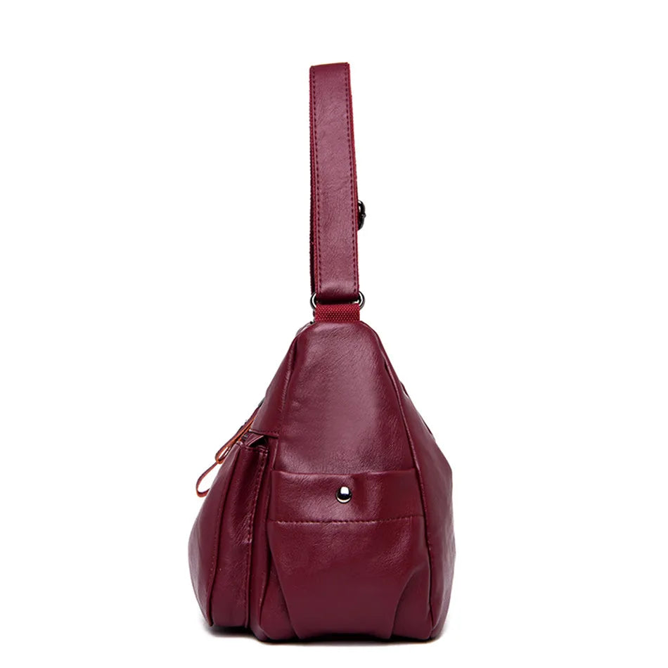 Cyflymder  2 Layers Genuine Brand Leather Shoulder Messenger Luxury Handbags Women Bags Designer High Quality Crossbody Bags for Women Sac
