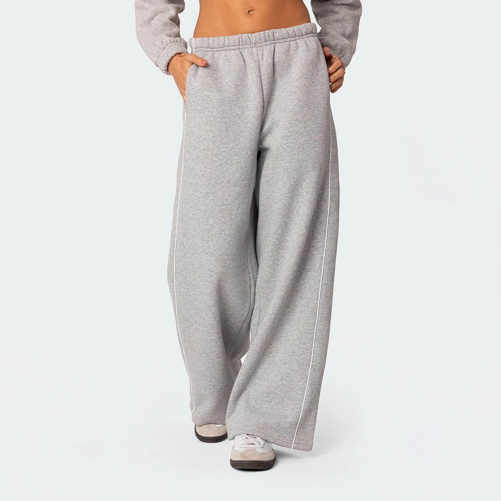 Cyflymder  Women's Casual Joggers Sweatpants Spring Fall Drawstring High Waist Wide Leg Trousers Baggy Athletic Sweatpants