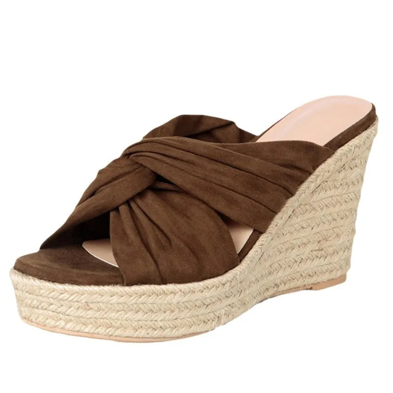 Cyflymder  High Heels Slides  Platform Shoes for Wedding Beach Office 2025 Summer Womens Wedges Slippers