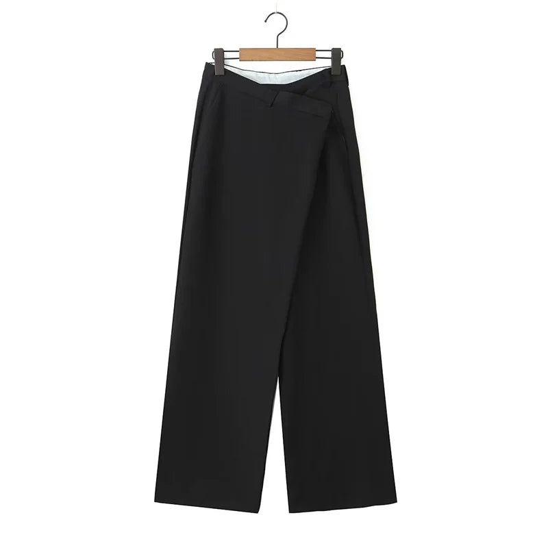 Cyflymder  High Waist Wide Leg Casual Suit Pants Design Sensible ular Street Sale Jeans plus Size Faionable Trousers for Women