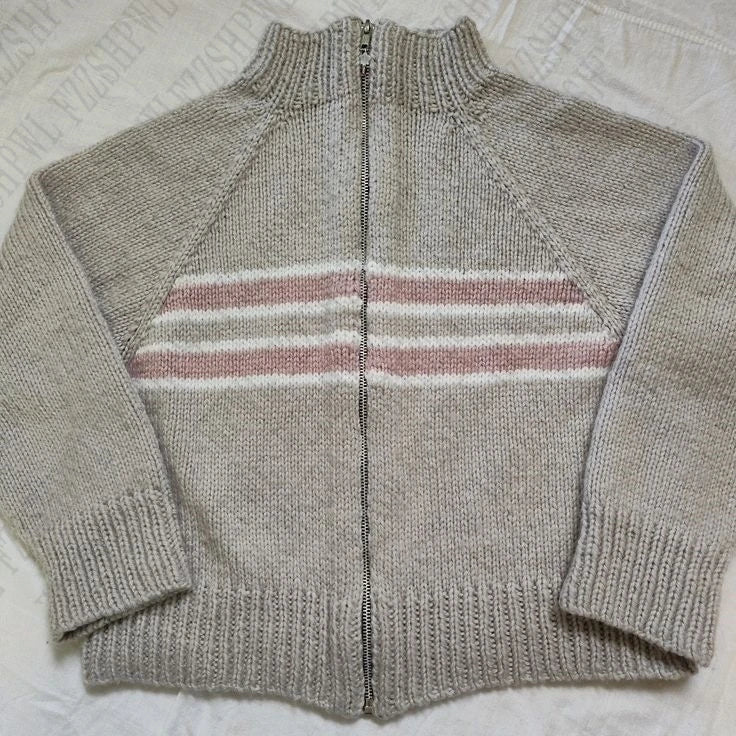 Cyflymder  Minimalist Harajuku Loose Long Sleeve Tops Aesthetic Zipper Sweater Tide Woman Y2K Female Vintage Clothing Daily Solid Knitwea
