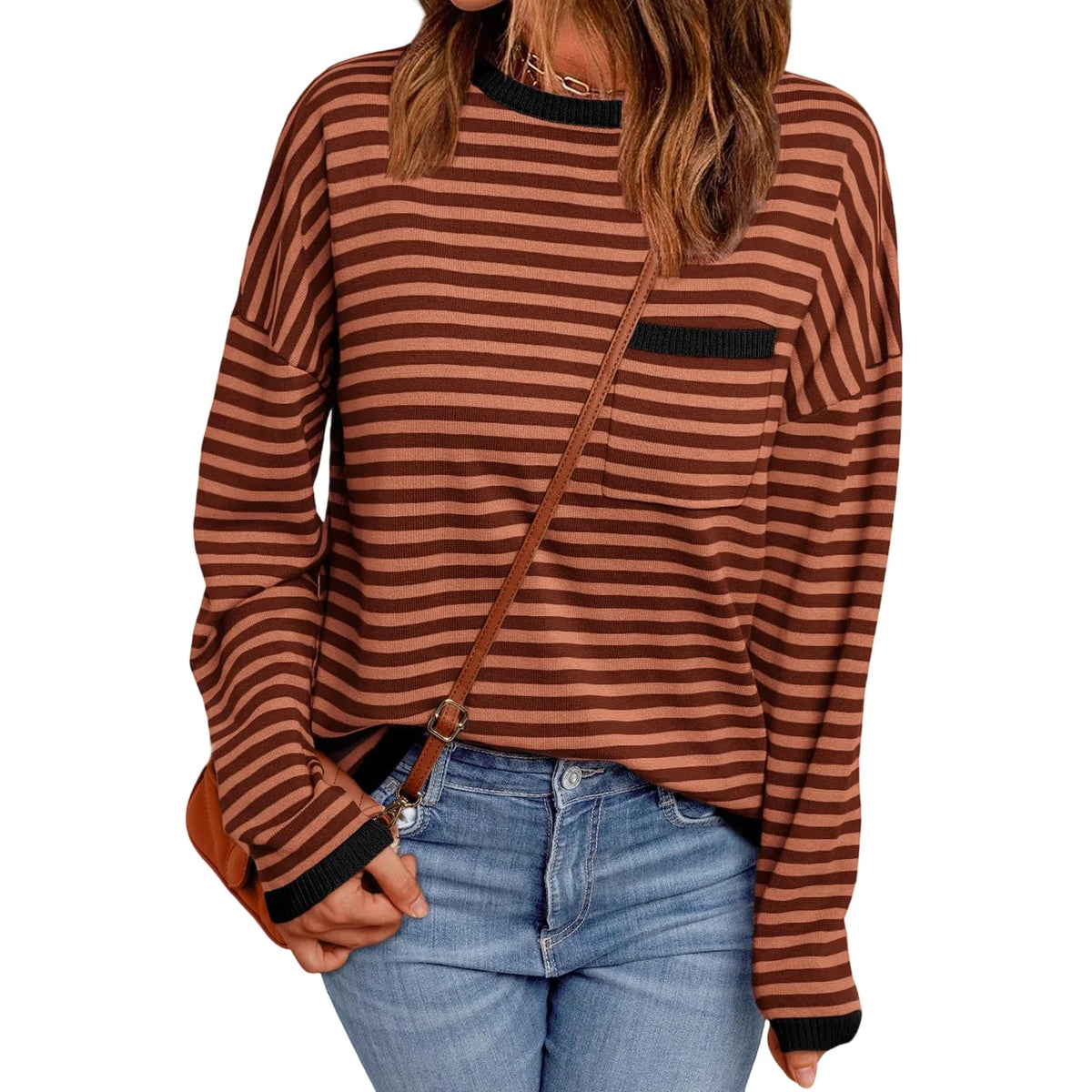 Cyflymder  Women s Winter Fashion Sweater Long Sleeve V-Neck Knit Pullover with Cable Pattern and Ribbed Trim