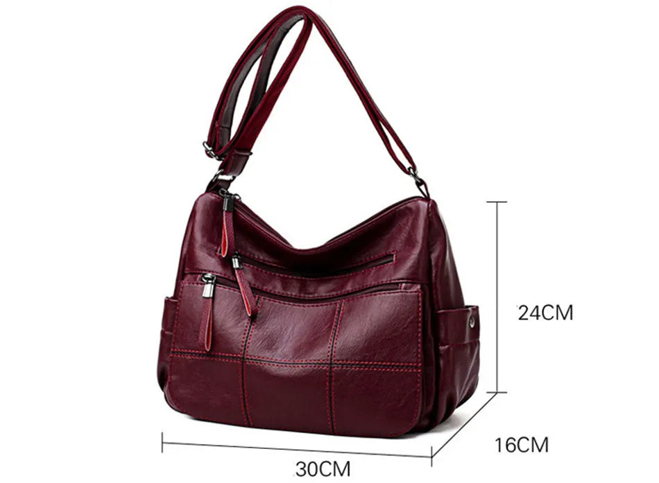 Cyflymder  2 Layers Genuine Brand Leather Shoulder Messenger Luxury Handbags Women Bags Designer High Quality Crossbody Bags for Women Sac