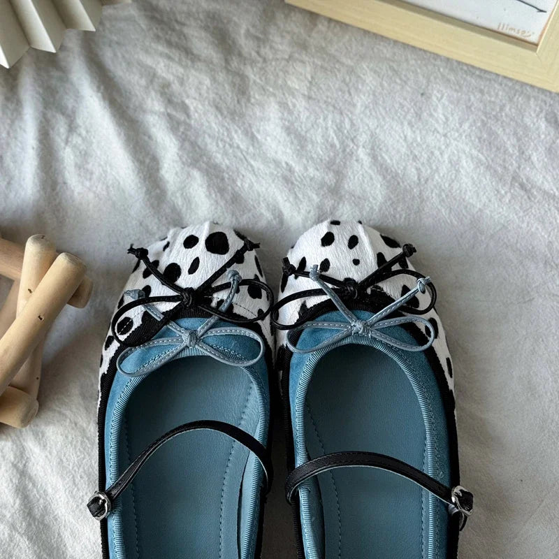 Cyflymder Bow Women Mary Jane Shoes Flats Designer Shoes Shallow Summer Fashion Loafers Shoes New Walking Comfort Soft Woman Zapatos
