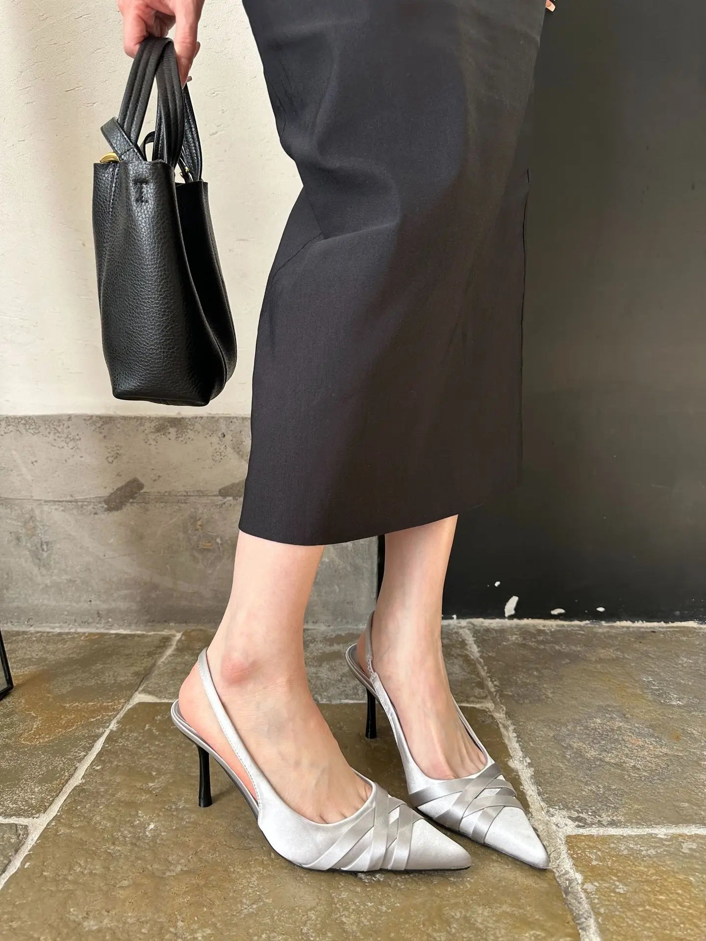 Cyflymder  Low Sandals Woman Leather Low-heeled Hoof Heels Rome Fabric PU Silk Slides Low Sandals Woman Leather Low-heeled Rome Silk Slides