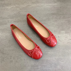 Cyflymder  Women Flat Heel Outdoor Casual Mary Jane Red New  Flat Shoes Fashion Shallow Slip On Ladies Elegant Ballerinas Soft Shoes