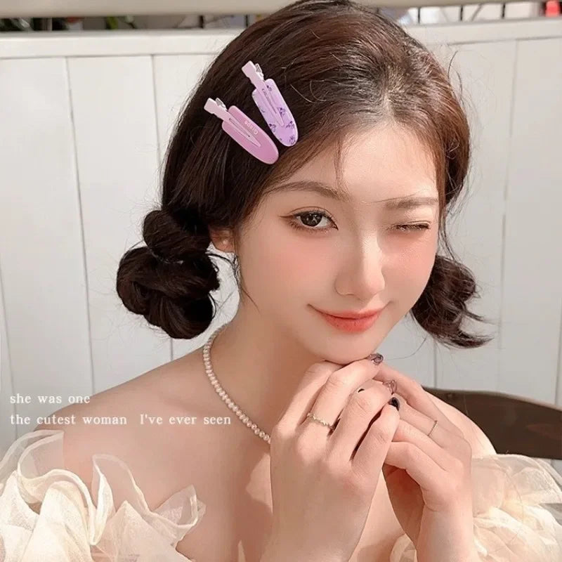Cyflymder  2pcs Fruit Series Seamless Hair Clips Summer Hairpin No Crease Barrettes Fixed Hair Clip for Girls Hair Accessories