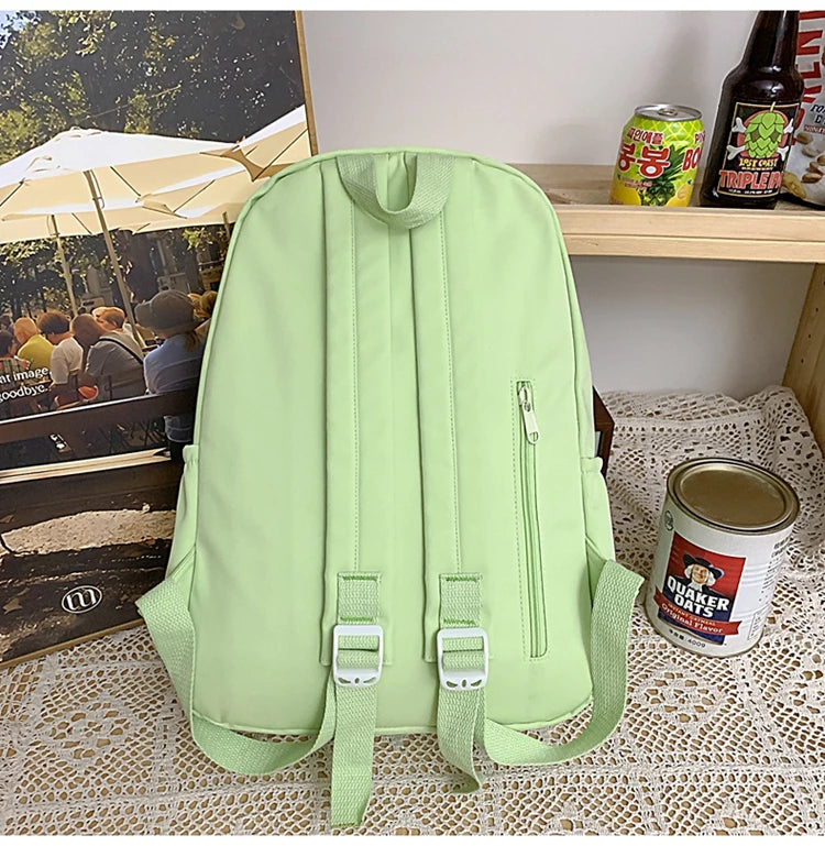 Cyflymder  Women Y2k Aesthetic Simple Star Backpack All Match Students Fashion Casual Schoolbags Japanese High-capacity Backpacks Trendy