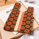 Cyflymder Handmade Knit Handbag Women Mini flower Knot Wrist Bag Japanese Casual Color Tote Bag Student Reusable Shopping Bags