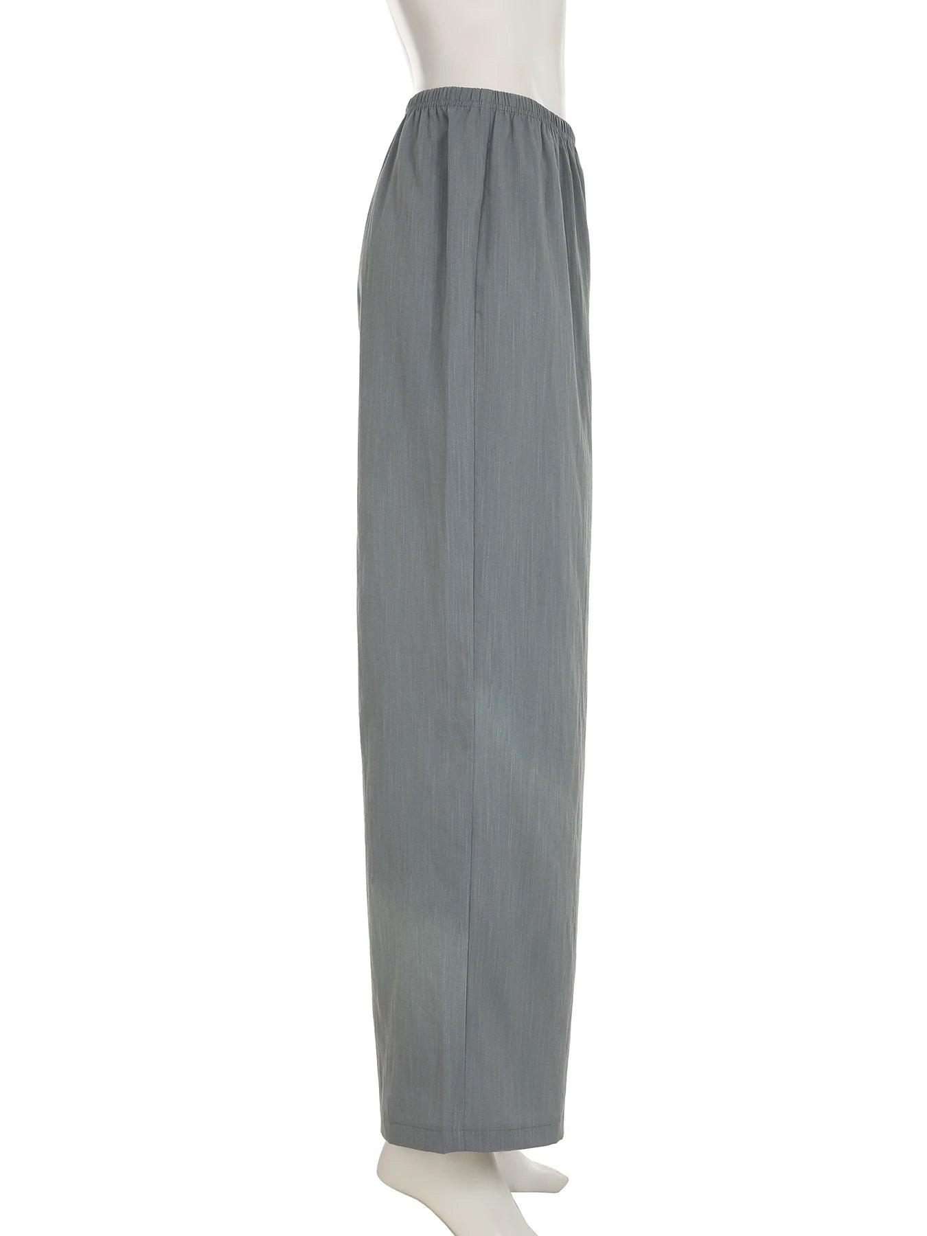 Cyflymder  Casual Solid Wide Leg Pants Loose Basic Mid-Waisted Straight Pants Women Spring Autumn Streetwear Ladies