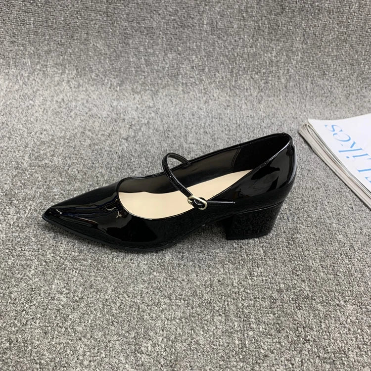 Cyflymder  Korean Shoes Slip-on Clogs Platform Pointed Toe Women's Heels All-Match Shallow Mouth Female Footwear Casual Sneaker