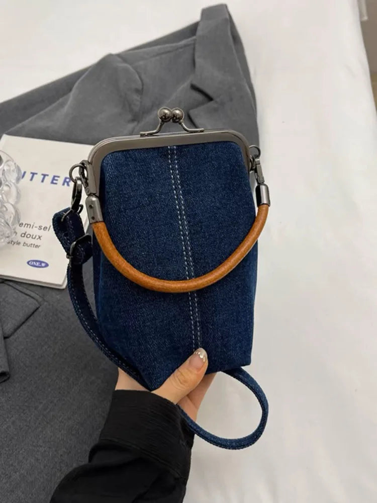 Cyflymder  Unique design women Shoulder Bag Denim small handbags Jeans female messenger bags phones sling bags Bolsa blue bao
