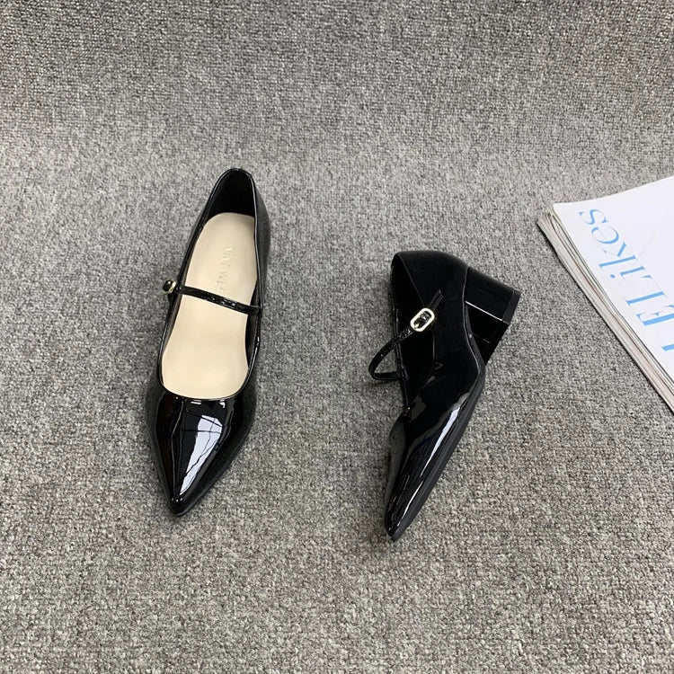 Cyflymder  Korean Shoes Slip-on Clogs Platform Pointed Toe Women's Heels All-Match Shallow Mouth Female Footwear Casual Sneaker