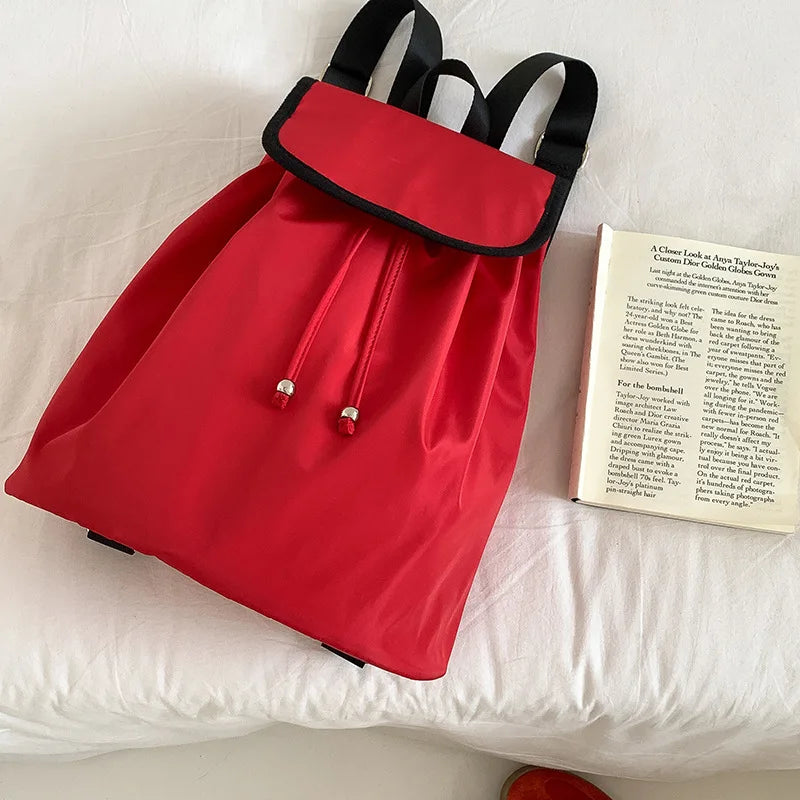 Cyflymder  Korean Women Backpacks Vintage Y2k Aesthetic Streetwear Schoolbag Casual All Match Simple Backpack for College Students