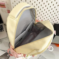 Cyflymder  Patchwork Contrast Color Kawaii Chic Schoolbags High-capacity Preppy Pockets Backpack All Match Y2k Backpacks for Women Students