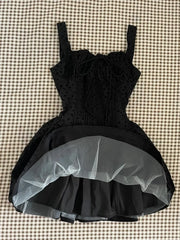 Cyflymder  Hot girl Sling Women Dresses Polka Dot Y2k Dress Slim Sexy Preppy Mini Skirt Harajuku Korea Kawaii 90s Backless Emo Grunge Fairy