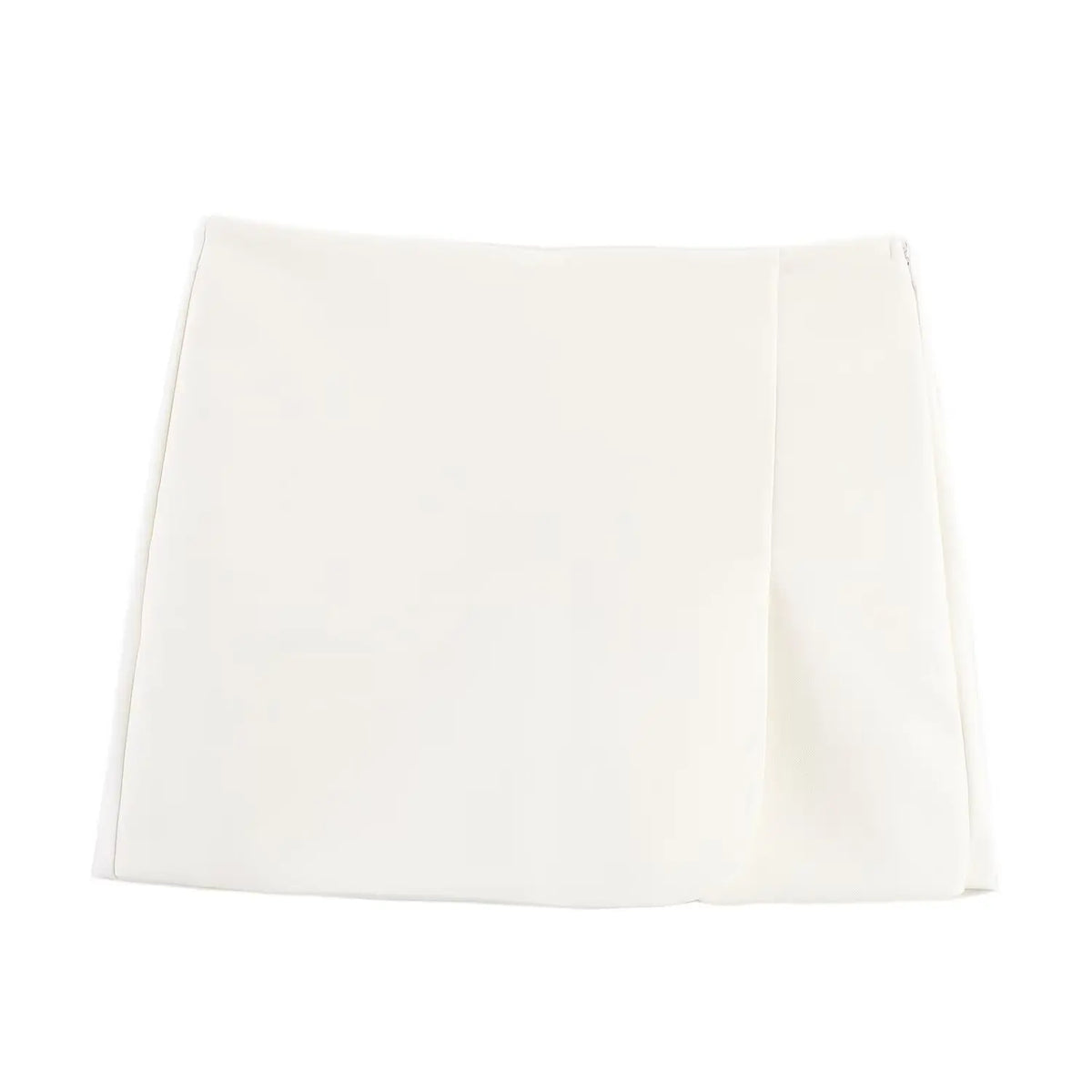 Cyflymder  Women's summer chic fashion Split design solid slim versatile Shorts Skirts retro high waist side zipper women's skirt