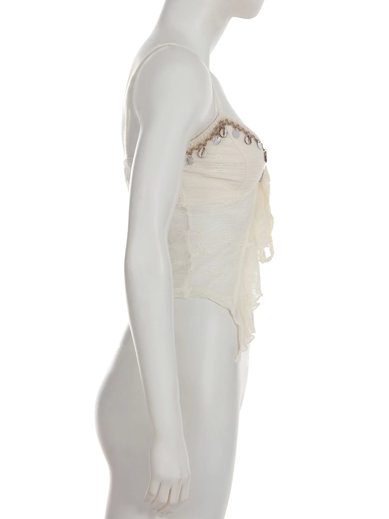 Cyflymder  Holiday Split Mesh Camis Tops Beach Style See Through Sexy Slim Deep V-Neck Sleeveless Tank Tops Women Summer Fashion