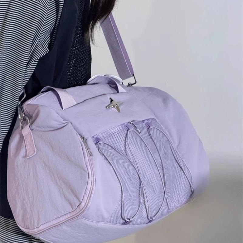 Cyflymder  Vintage Y2k Aesthetic Simple Gym Bags Women Casual Shoulder Underarm Bag Grunge All Match Trendy Handbags Crossbody Streetwear