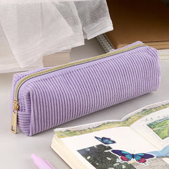 Cyflymder  Pencil Case Estuche Escolar Pencil Pouch Stationery Corduroy Pen Case Trousses Scolaires School Supplies Kalemlik Pencils Case