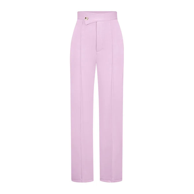 Cyflymder  Latest Fall Women's Pants Stylish High Waisted Flare Trousers Comfortable Workwear Chic Wide Leg Bottoms Trendy Casual Office