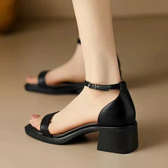 Cyflymder  Women High Heels Sandals Fashion Chunky Shoes Elegant Woman Slippers Pumps Dress Flip Flops Casual Walking Mujer De Sandalias