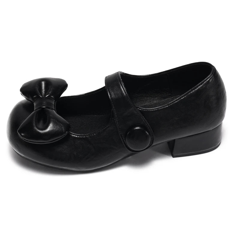 Cyflymder  Lovely Big Bowknot Low Heel Mary Jane Shoes Women Autumn Comfortable Thick Heel Japanese Jk Shoes Pumps Women Lolita Shoes