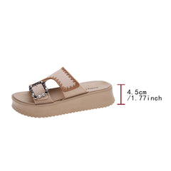 Cyflymder  Flats Platform Slippers Women's Fashion Shoes Casual Walking Sandals Buckle Dress Flip Flops New Beach Cozy Mujer Sandalias
