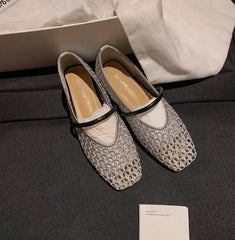 Cyflymder  New Summer Fashionable and Comfortable Hollow Women's Flat Shoes Casual Outer Wear Non-slip Fashionable Toe-cap Sandals 565