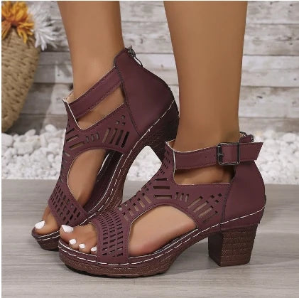 Cyflymder  Women High Heels Sandals Summer Fashion Comfort Luxury Sandals Women Designer Outdoor Beach Shoes for Women Sandalias De Mujer