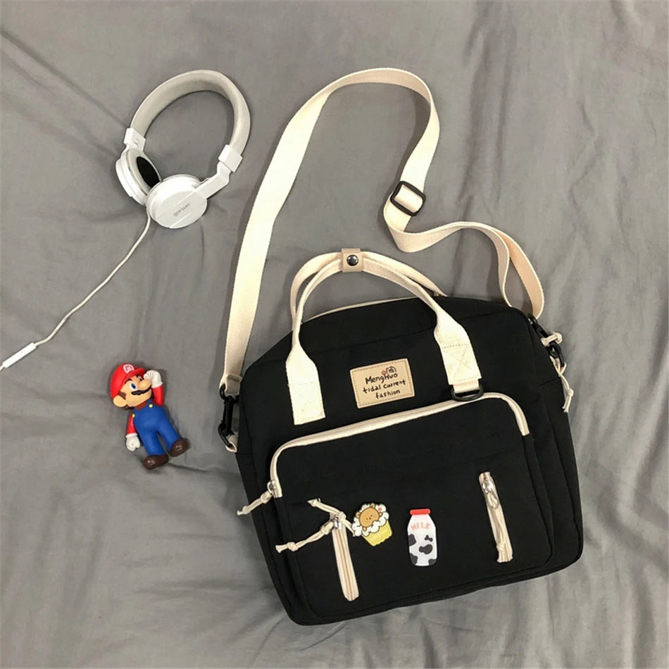 Cyflymder  Kawaii Backpack Women Back Pack Cute Mochila Japanese High School Girls Backpack School Bags for Teenage Girls Multi Pockets Sac