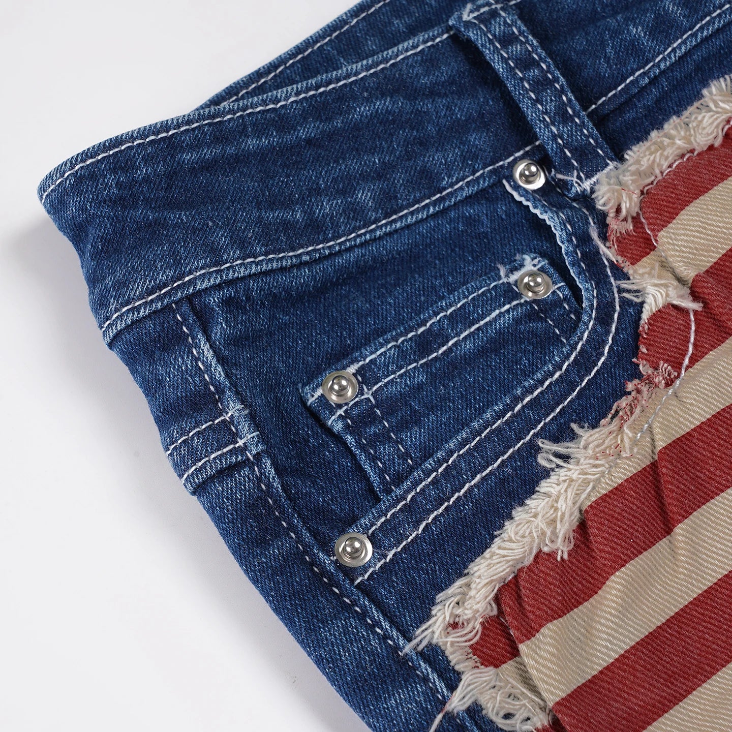 Cyflymder  Asymmetrical Print Retro Denim Shorts Distressed y2k Low Rise Skinny Hot Sexy Denim Shorts Summer Streetwear Chic Shorts
